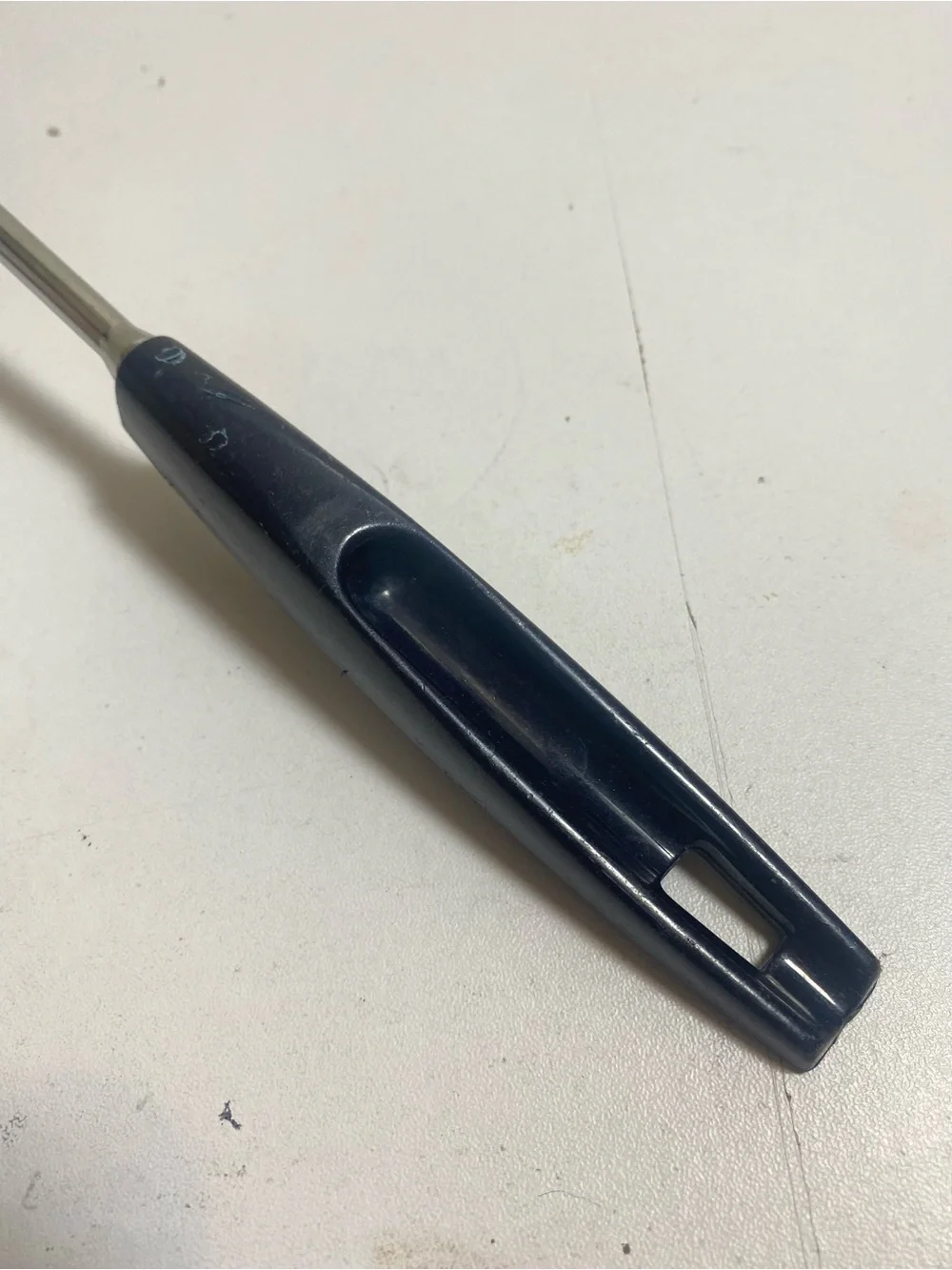 Vintage EKCO Slotted Turner Black Handle Stainless Steel